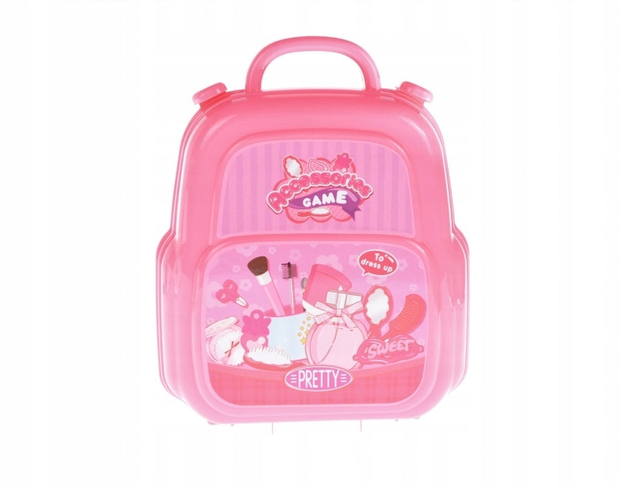 PINK DRESSING TABLE SUITCASE COSMETIC BAG WITH ACCESSORIES EAN (GTIN) 5908275123330