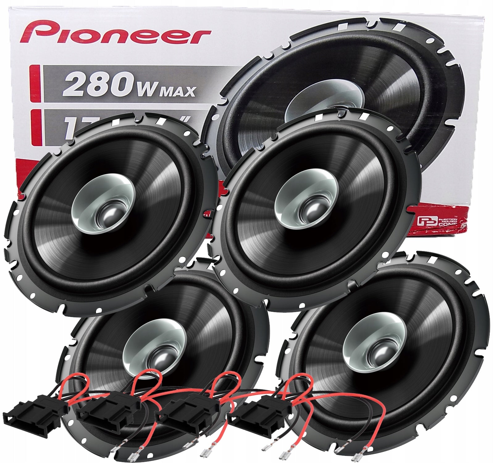 PIONEER SPEAKERS 4 pcs PASSAT B5 GOLF 4 5 FRONT REAR