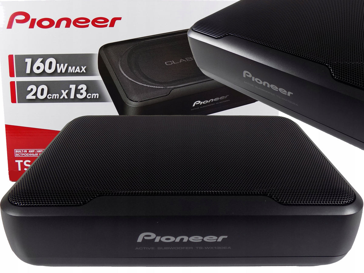 PIONEER SUBWOOFER ACTIVE SPEAKER SEAT AMPLIFIER + CABLES