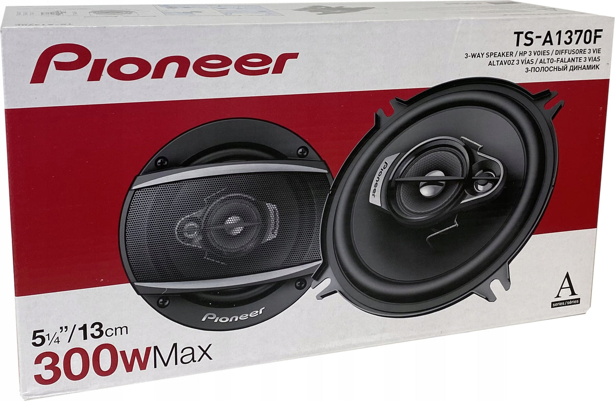 PIONEER TS-A1370F 3-WAY SPEAKERS POWER 300W 13CM Batteries included no