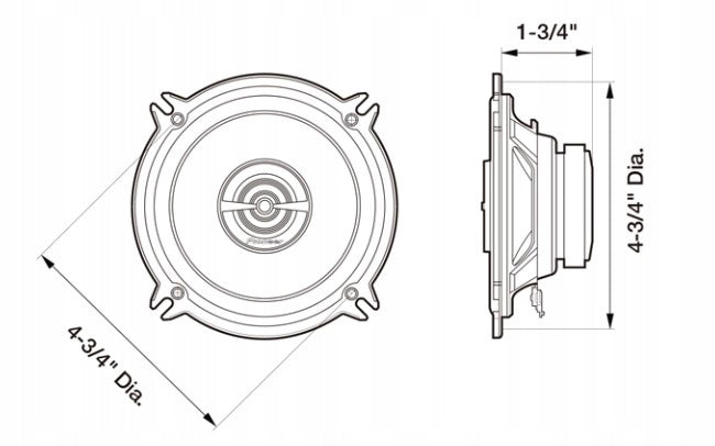 PIONEER TS-G520 SPEAKERS WITH MAX POWER 250W 2-Way