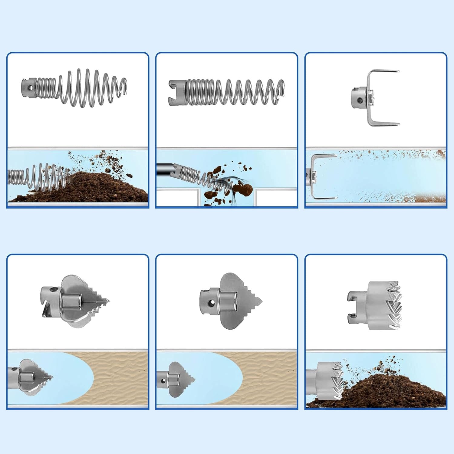 PIPE CLEANING SPIRAL, DRAIN CLEANING SPIRAL 5 M X 12 MM Brand no brand