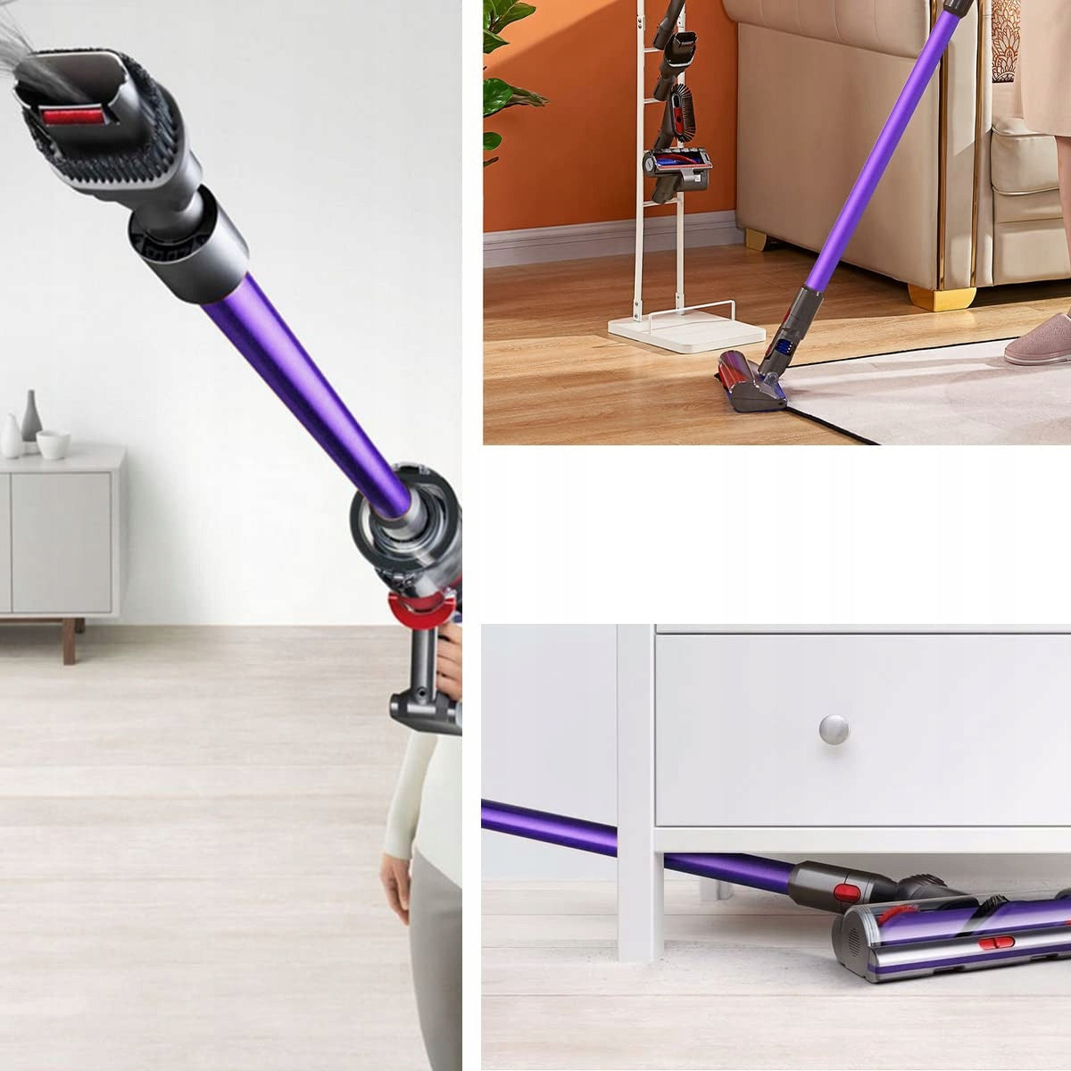 PIPE EXTENSION HOSE FOR DYSON V7 V8 V11 V10 V15 72CM REINFORCED PURPLE Model V7 V8 V10 SV10 V11 MA0233