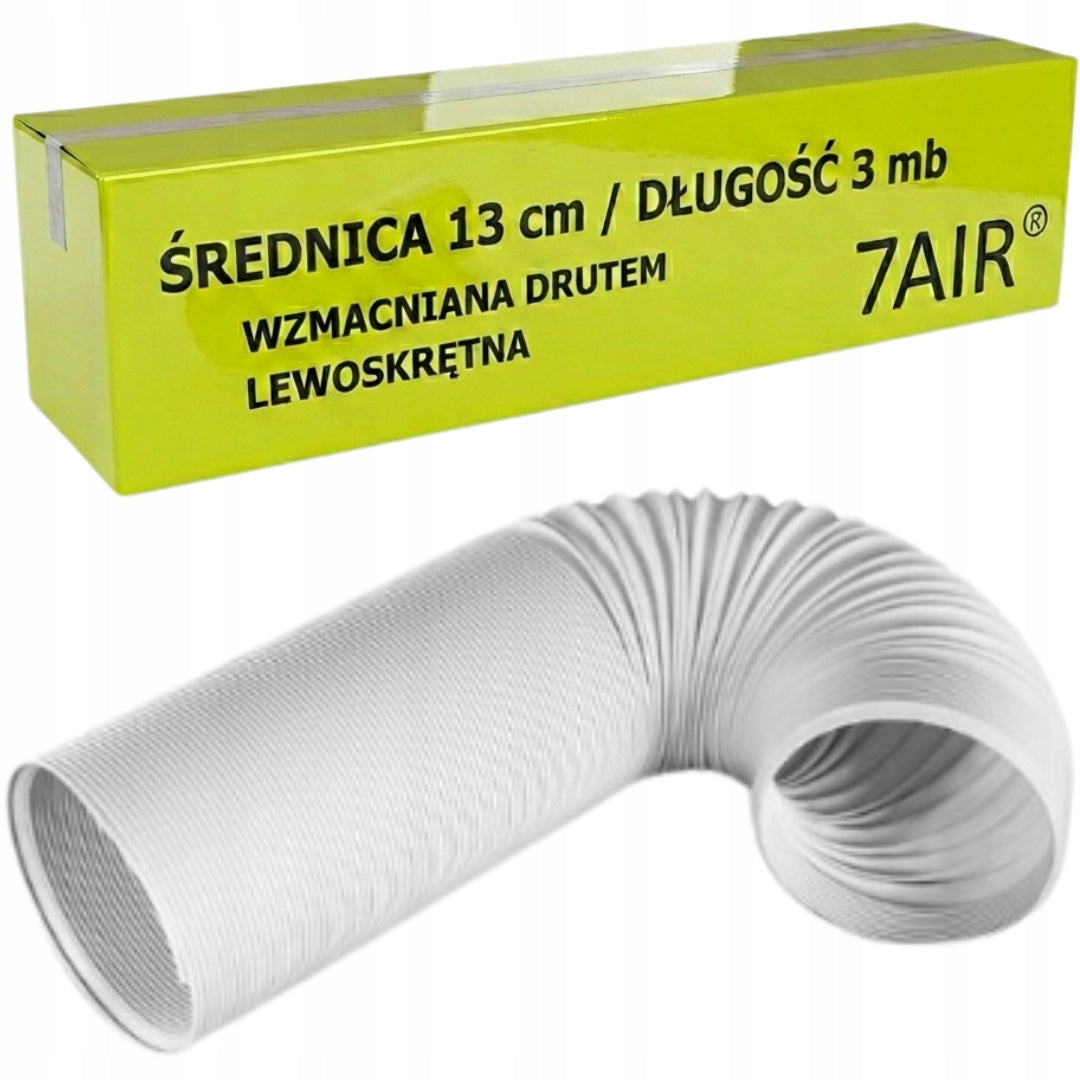 PIPE FOR PORTABLE AIR CONDITIONER FOR WINDOW CHIMNEY 13CM / 3M REINFORCED WITH WIRE