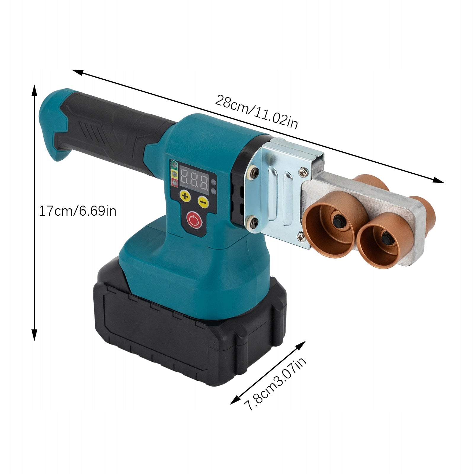 PIPE WELDING MACHINE 280W WIRELESS, 5 TIPS (20-50MM) Maximum power 280 W