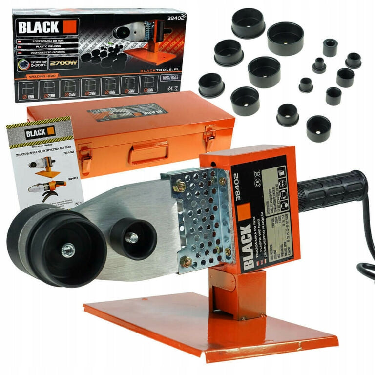PIPE WELDING MACHINE STRONG PP PVC 7 DIES 16-63 BLACK
