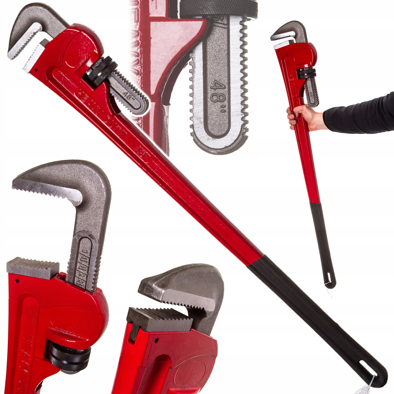 PIPE WRENCH STILLSON 48" 1200MM HYDRAULIC MAR-POL M55237 Length 120 cm