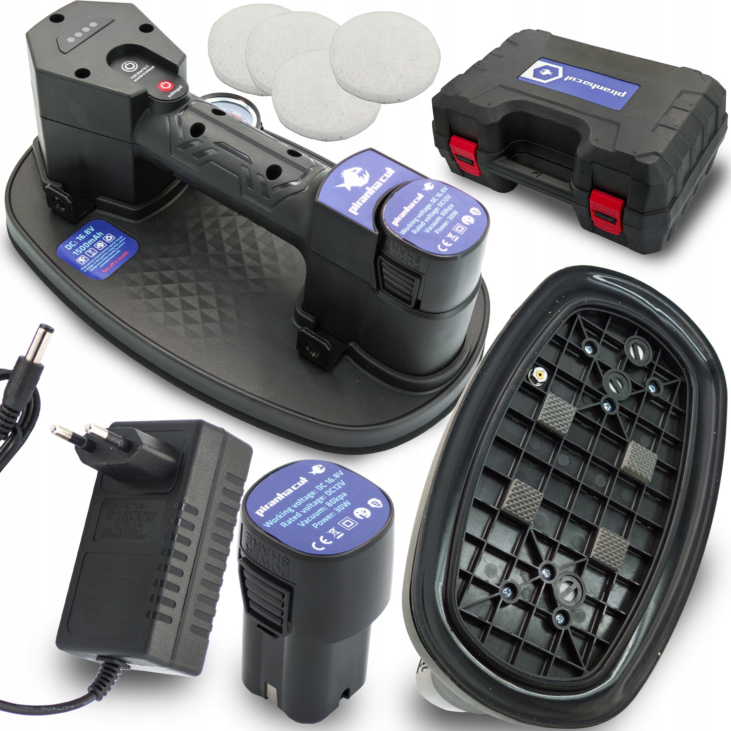 PIRANHACUT VACUUM SUCTION CUP AKU. 16,8V