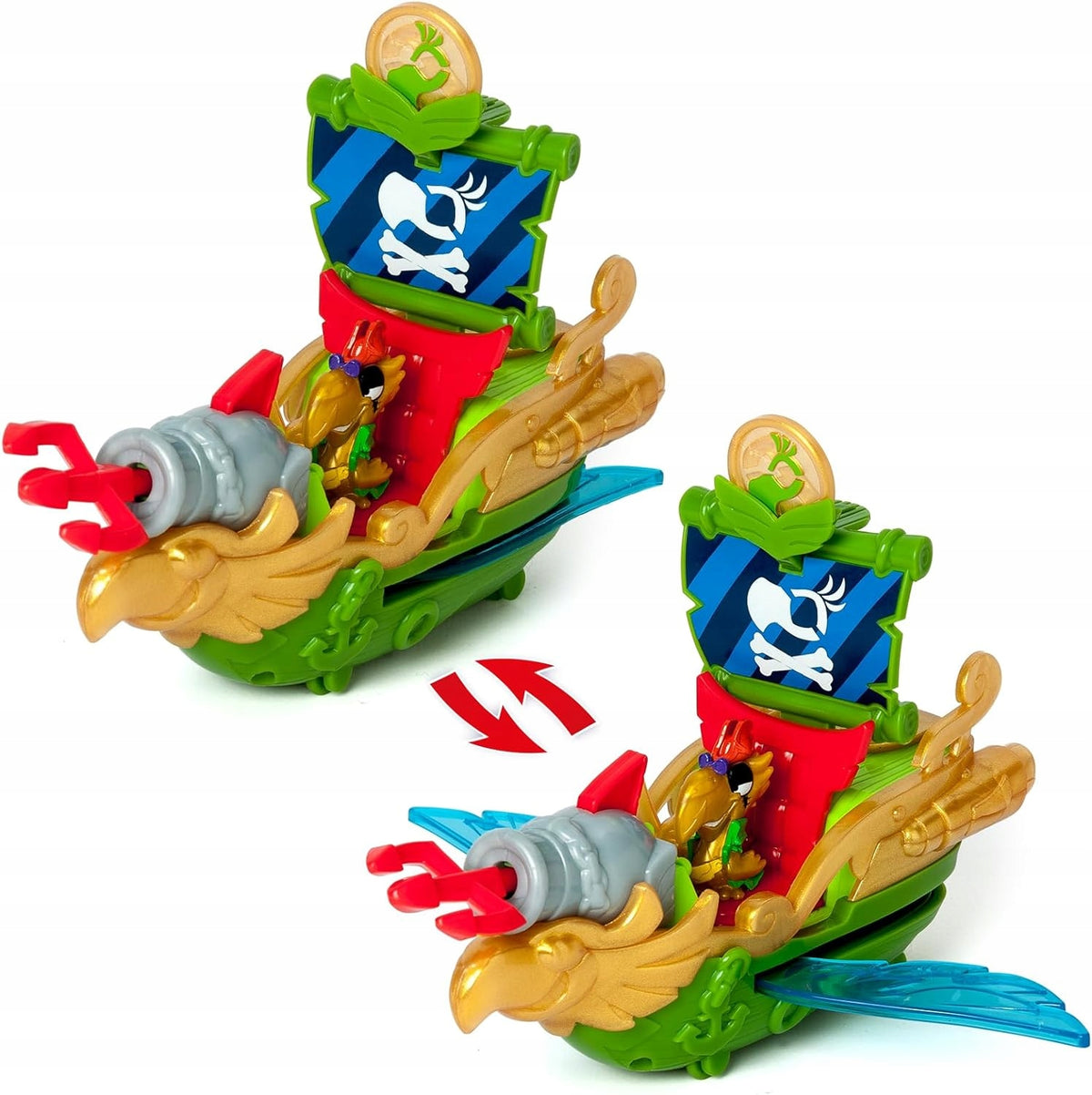 PIRATIX Sky Hunter pirate ship set with figurine Parrot MagicBox Brand Magicbox