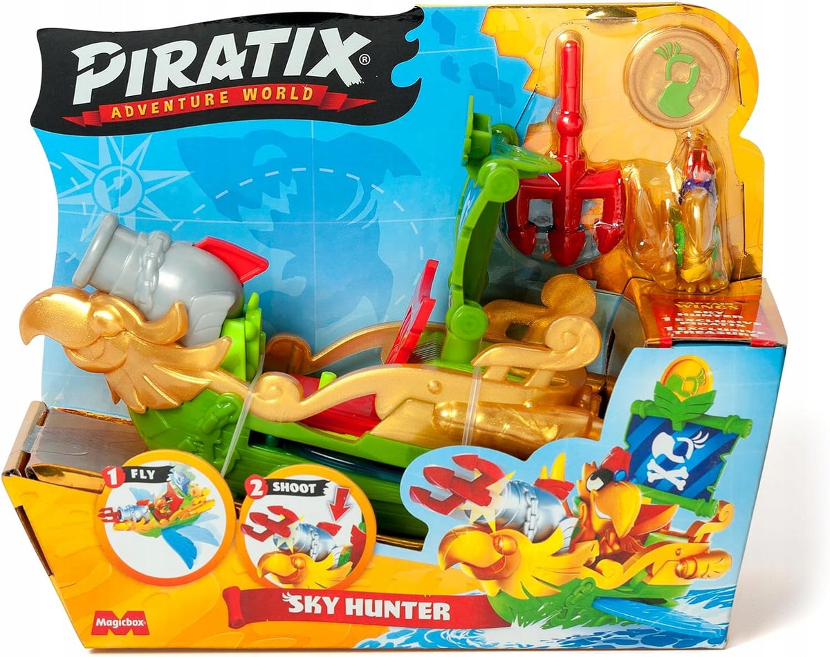 PIRATIX Sky Hunter pirate ship set with figurine Parrot MagicBox
