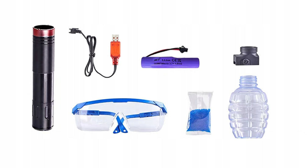 PISTOL RIFLE LARGE ELECTRIC FOR GEL BALLS AUTOMATIC LARGE SET 75 CM Manufacturer code 5905476104748