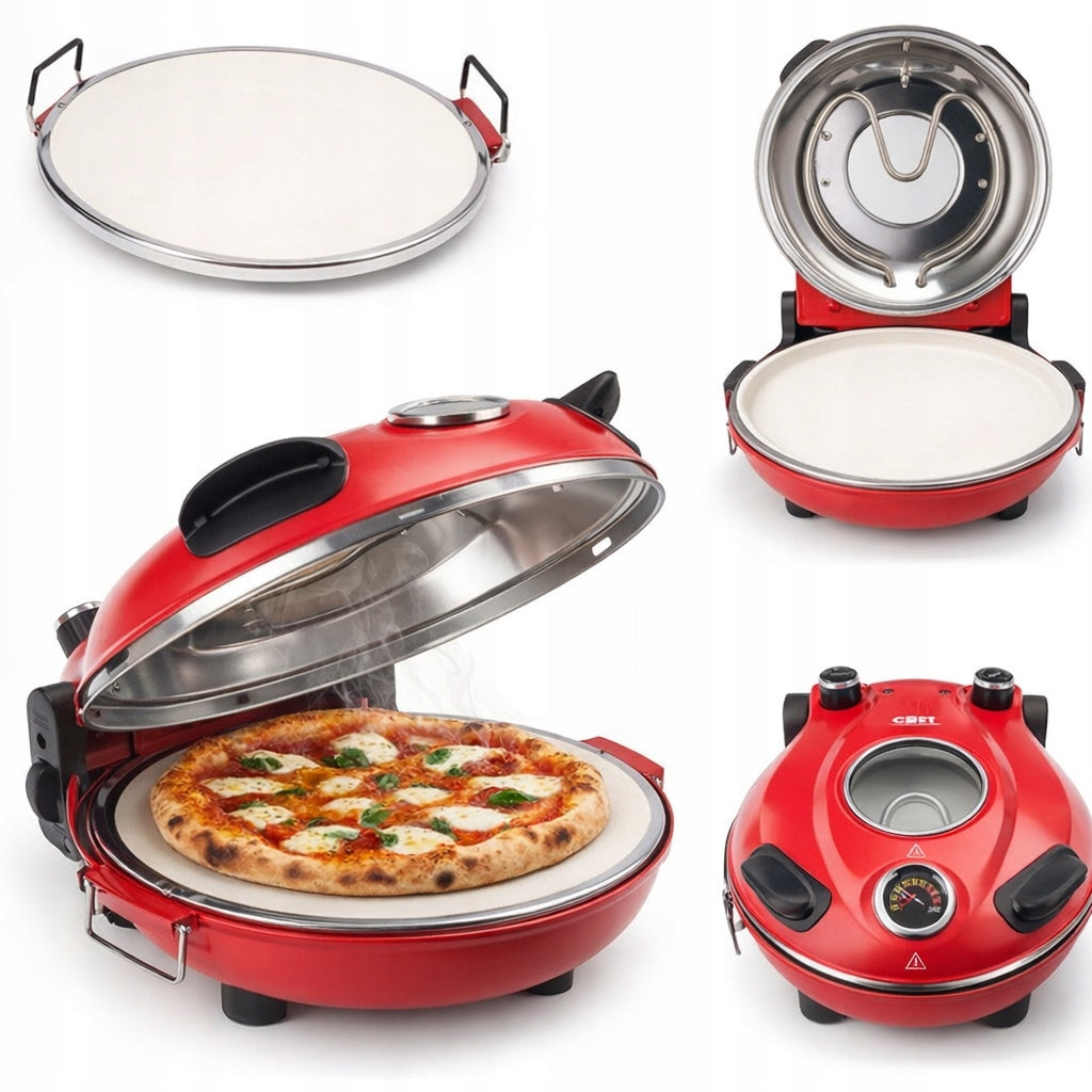 PIZZA OVEN ELECTRIC GRILL HEATING CLIFF PIZZA MAKER PORTABLE 1200W Manufacturer code 1111