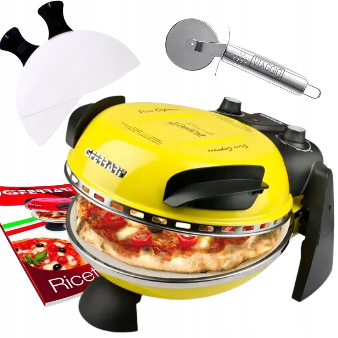 PIZZA OVEN G3FERRARI G10006 stone 400°C + PIZZA KNIFE + EBOOK FREEBIE!