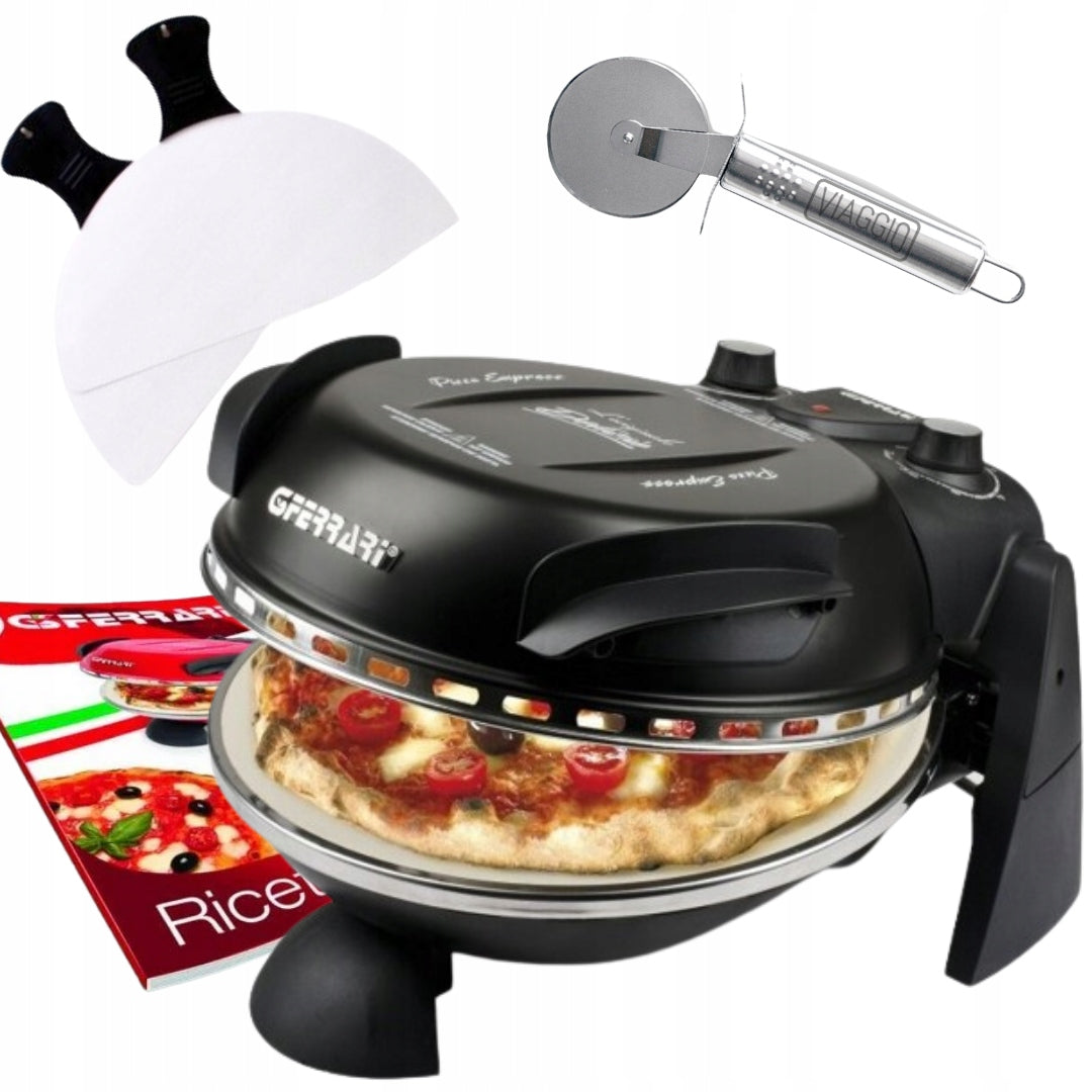 PIZZA OVEN G3FERRARI G10006 stone 400°C + PIZZA KNIFE + EBOOK FREEBIE!