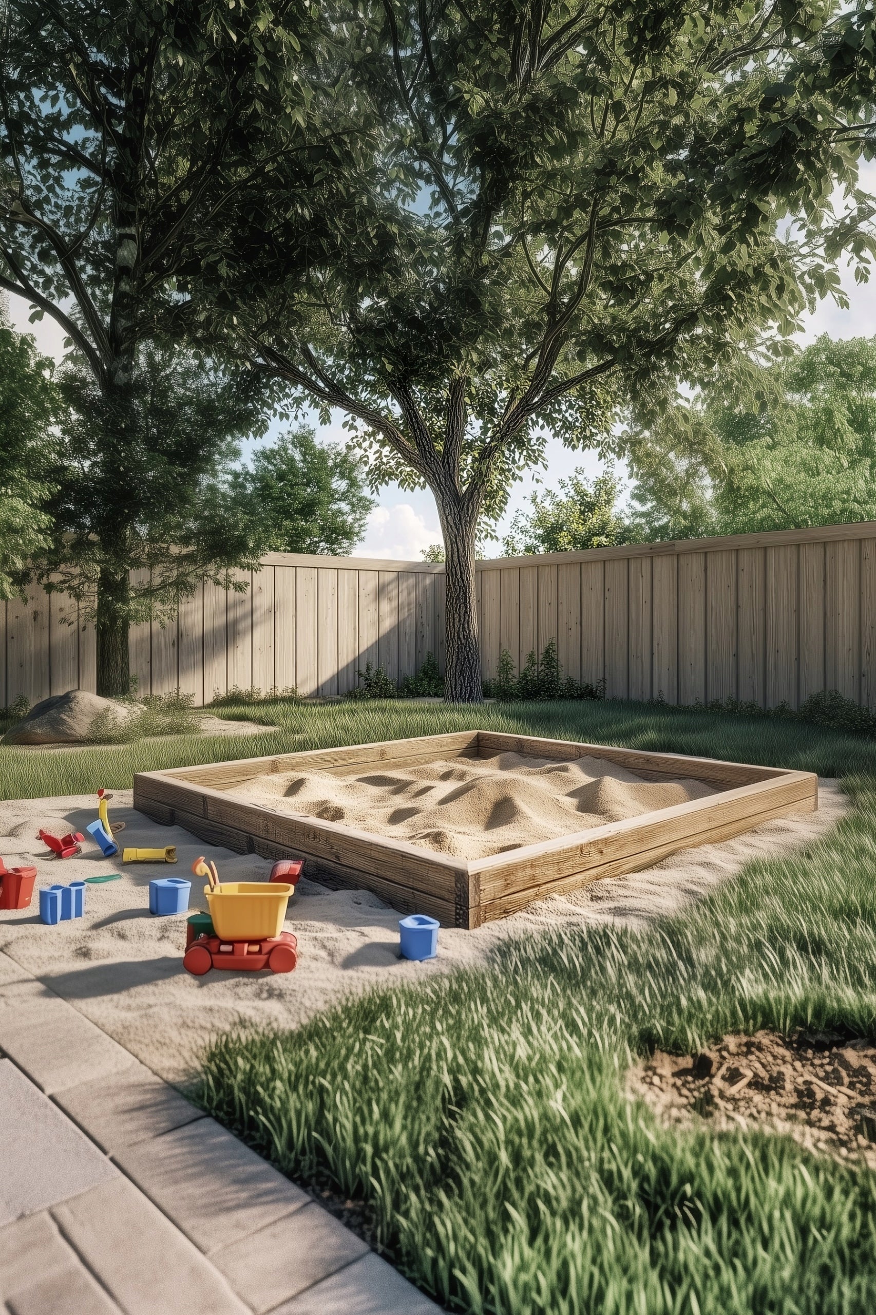 PLANDEKE COVER FOR SANDBOX 2x2m GREY WATERPROOF STRONG Product width 200 cm