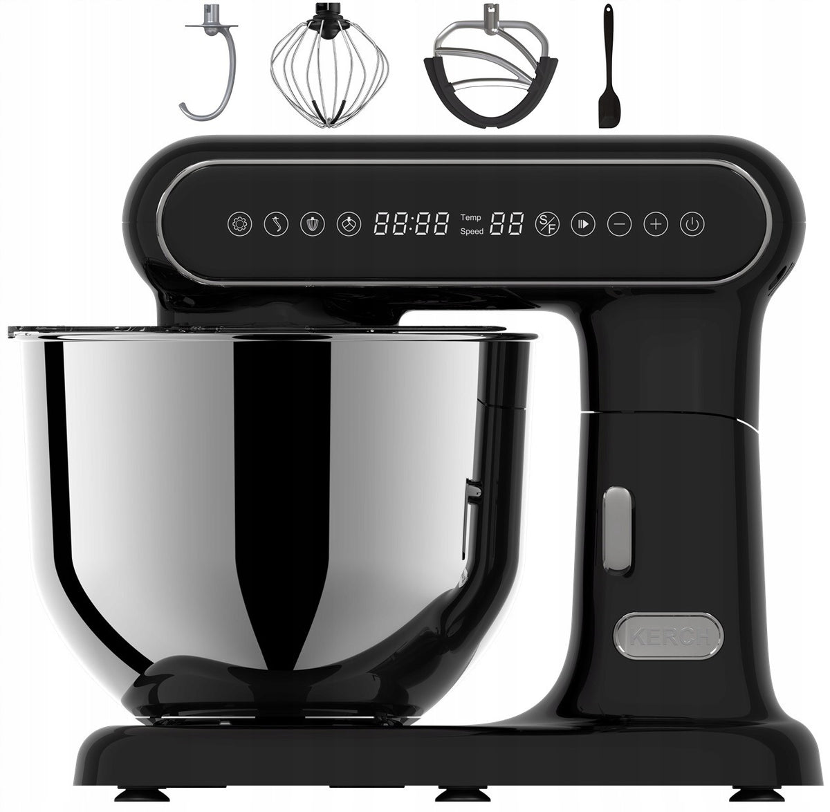 PLANETARY FOOD PROCESSOR MIXER BOWL KERCH MONZA FERMENTATION BLACK 6,2L
