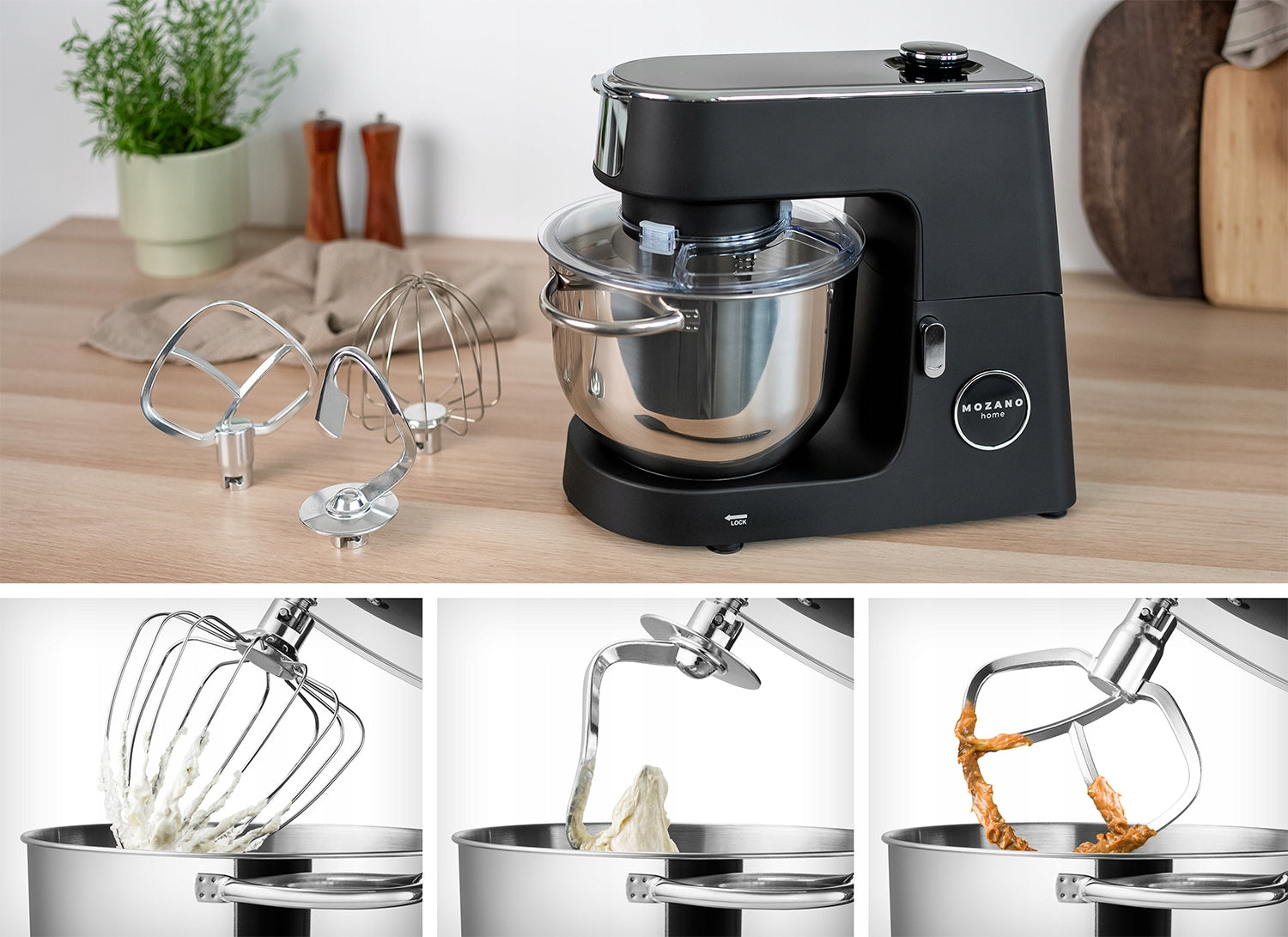 PLANETARY FOOD PROCESSOR MIXER HEATED BOWL 6,2L STRONG +FREEBIE Model Kitchen Advanced