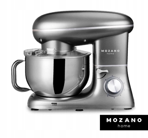 PLANETARY ROBOT KITCHEN MIXER 3 MIXER BOWL 6.2L POWERFUL Dominant color silver/gray