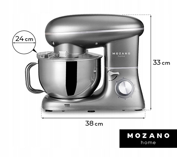 PLANETARY ROBOT KITCHEN MIXER 3 MIXER BOWL 6.2L POWERFUL Power rating 2000 W