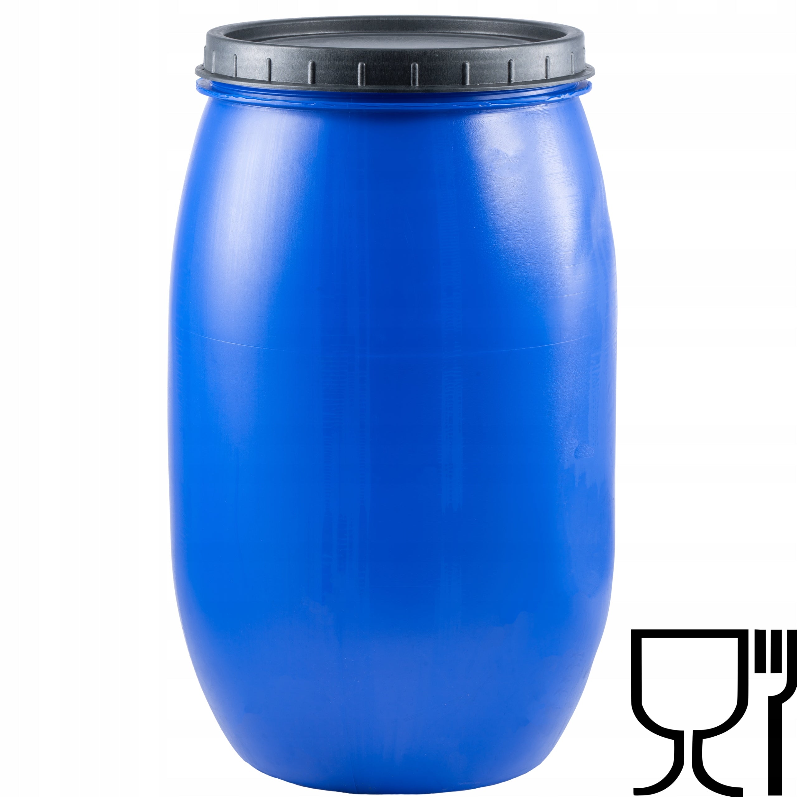 PLASTIC BARREL 120L FOR SILVERING CABBAGE RAINWATER WITH TURNED OFF WATER