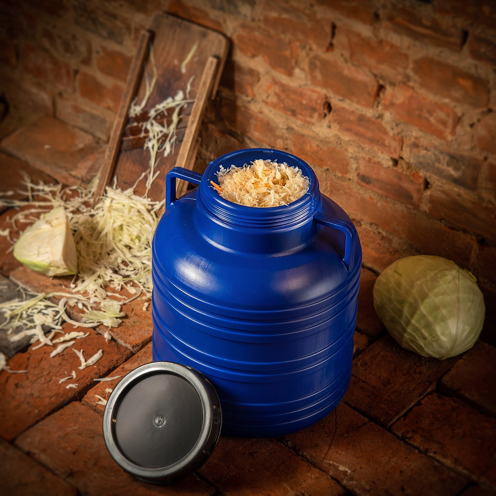 PLASTIC BARREL 20L FOR PICKLING CABBAGE FOR WATER RAINWATER CAP ATTESTATION Manufacturer code K4221