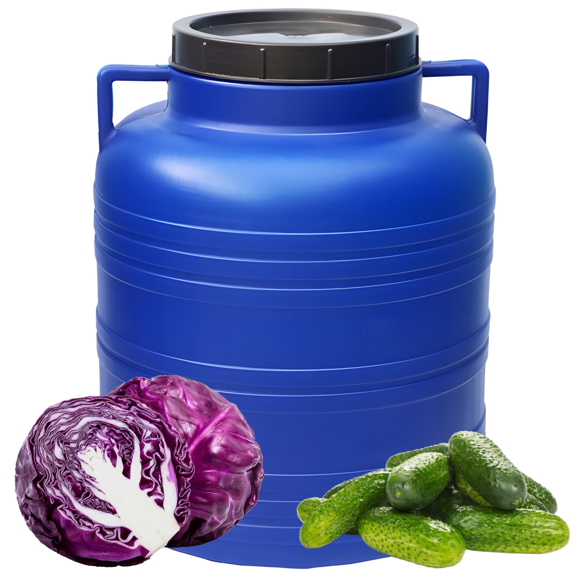 PLASTIC BARREL 60L FOR PICKLING CABBAGE FOR WATER RAINWATER CAP ATTESTATION
