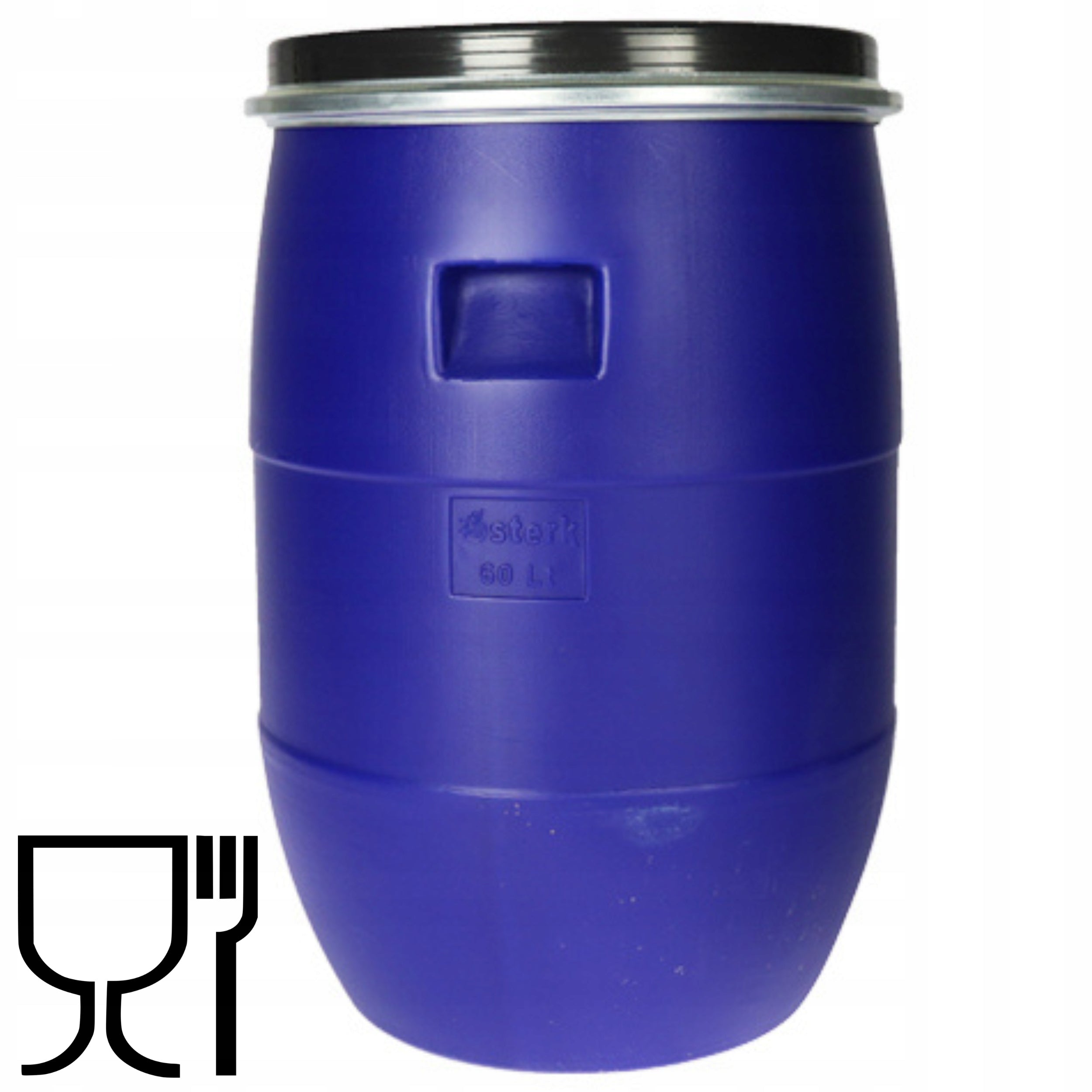 PLASTIC BARREL 85 L FOR SILVERING CABBAGE RAINWATER WATER CLAMP