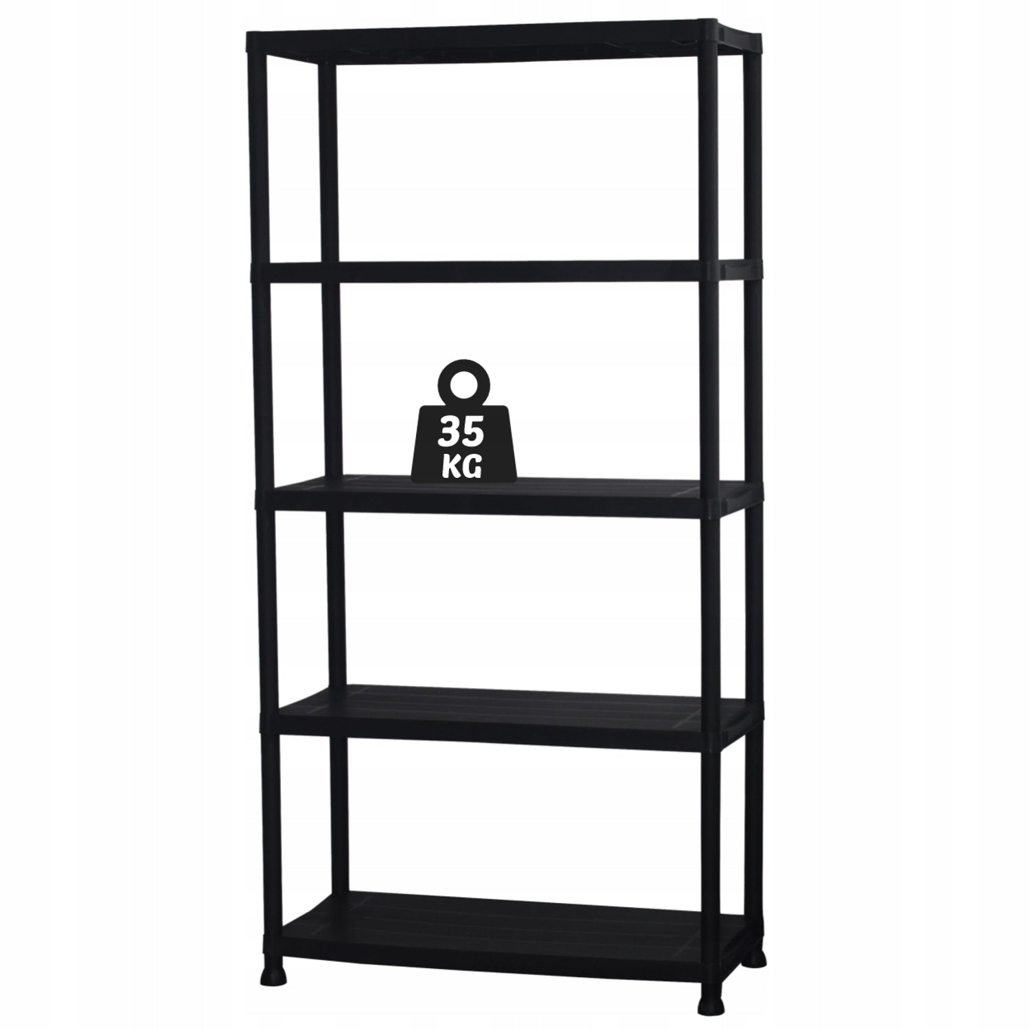 PLASTIC GARAGE STORAGE RACK FOR BASEMENT OFFICE 5 SHELVES 180 cm Packaging status original