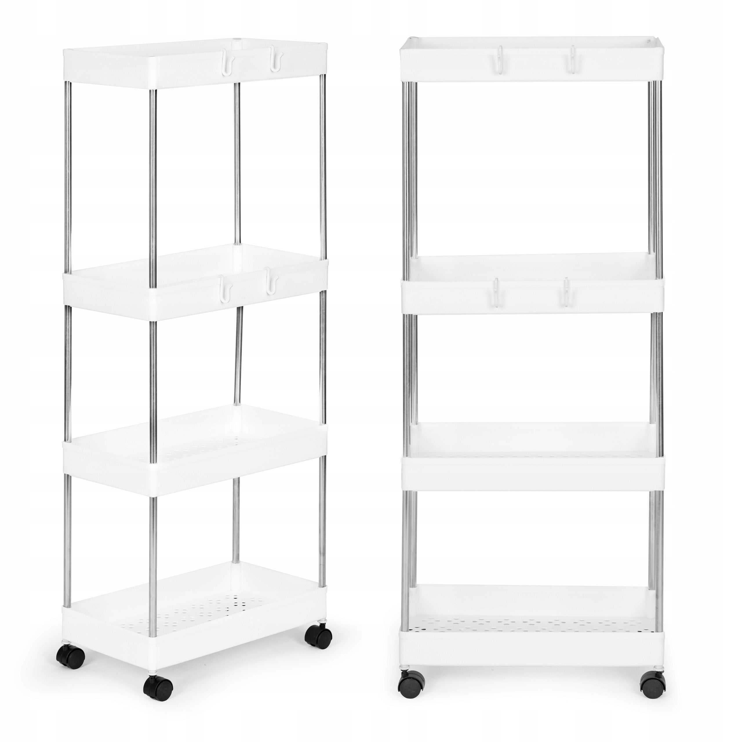 PLASTIC RACK BATHROOM RACK WITH 4 SHELVES CIRCLE