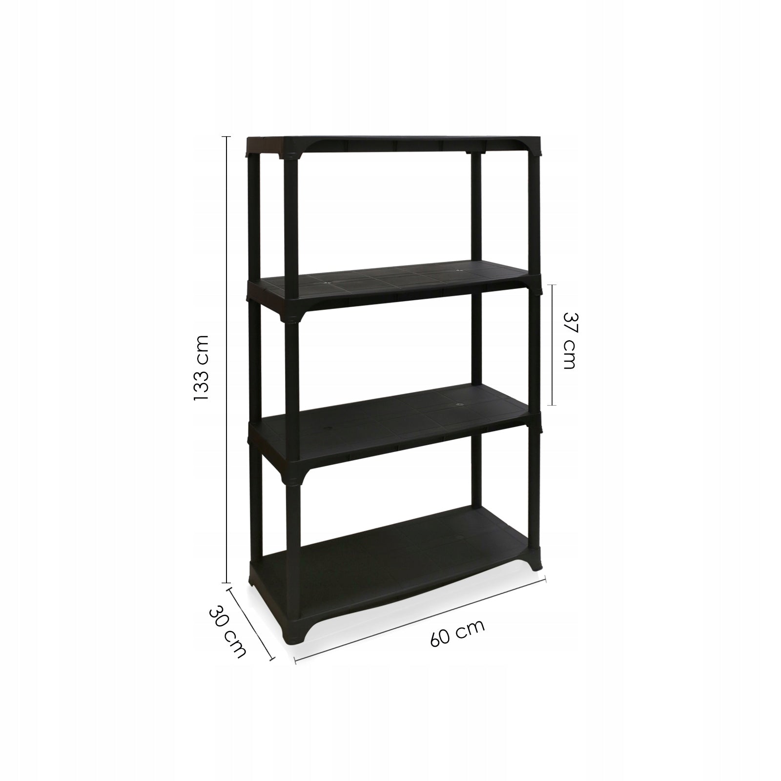 PLASTIC RACK WORKSHOP GARAGE 60x30x133 TUV A