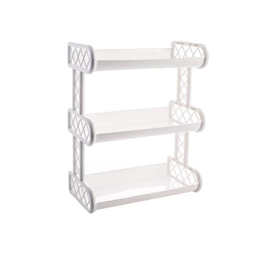 PLASTIC SHELF 3 LEVELS OPENWORK WHITE PLAFOR
