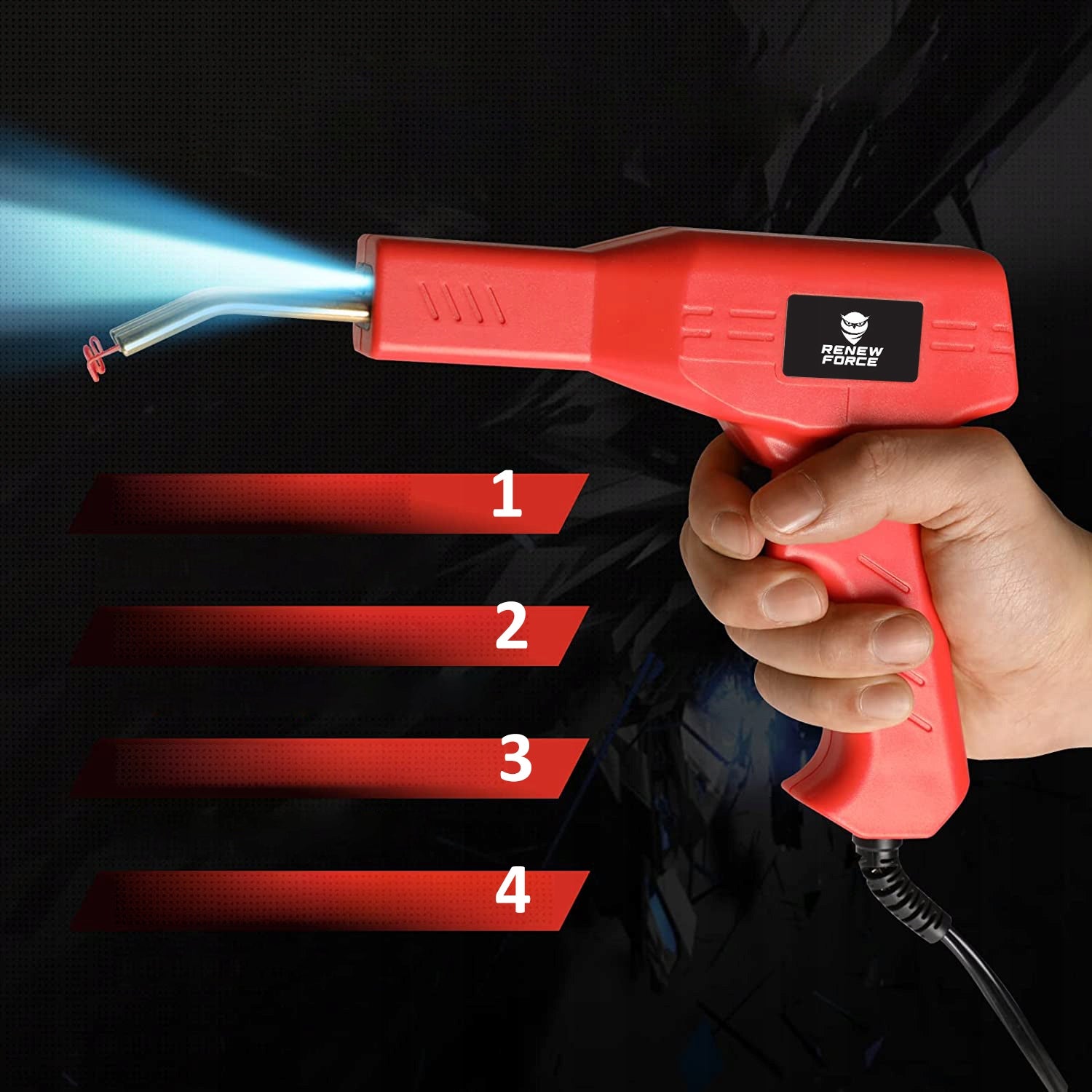 PLASTIC STAPLER WELDING MACHINE PLASTIC SOLDERING IRON +200PCS STAPLES Manufacturer code ZGRZEWANIE DO TWORZYWA NAPRAW PLASTIK ZSZYWKI