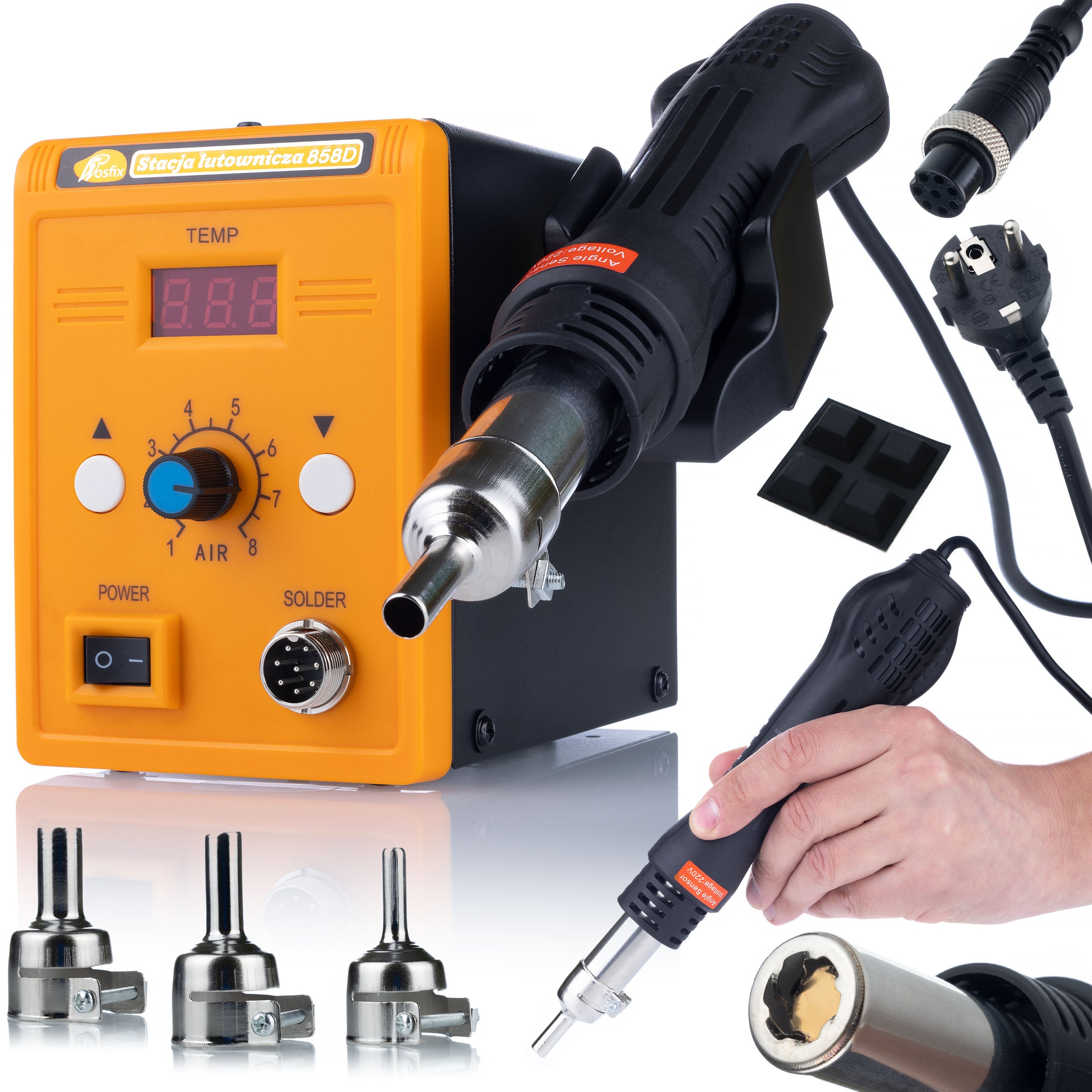 PLASTIC WELDING MACHINE BINDER STAPLER ROSFIX 858D 700W FOR BUMPER REPAIR Brand Rosfix