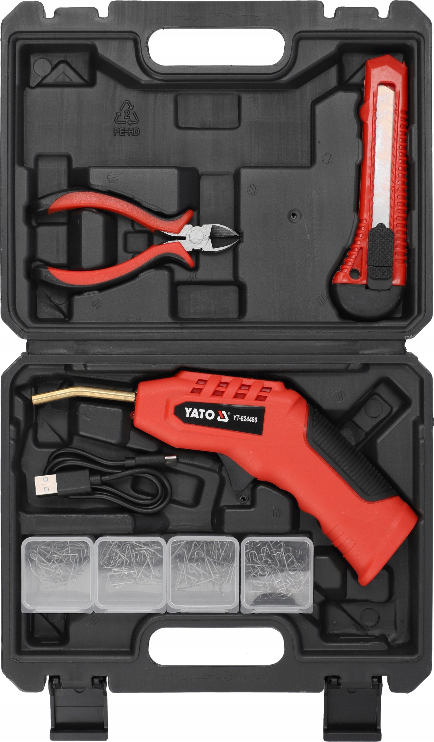 PLASTIC WELDING MACHINE YATO WIRELESS 40W 600°C 3,7V 2Ah 3 OPERATING MODES EAN (GTIN) 5906083217326