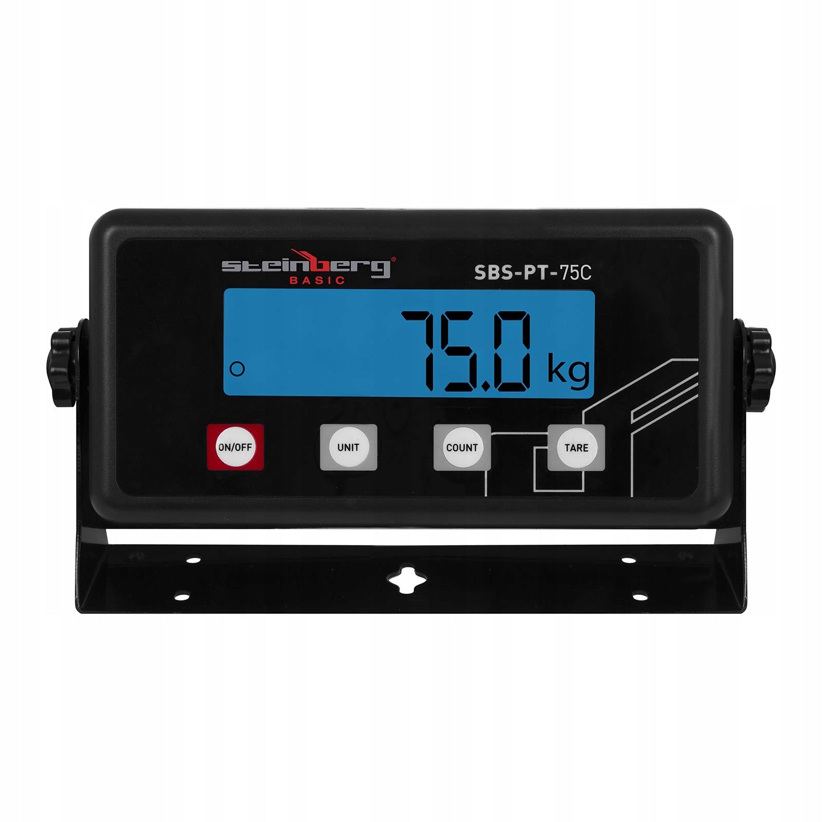 PLATFORM PACKAGE SCALE Steinberg 75 kg 10 g LCD Terminal 40x40 cm Product weight with unit packaging 6 kg