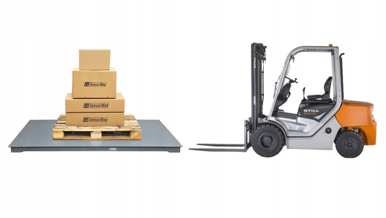 PLATFORM SCALE PALLET STORAGE 1,2x1,2m 3T 3000kg ELECTRONIC LARGE Packaging status original