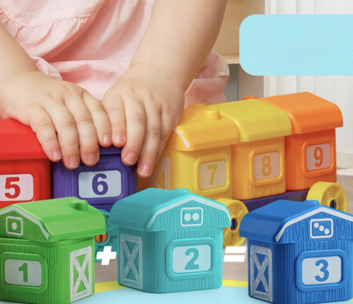 PLAY-ACT Montessori Train Farm Sorter 9 Animals Learning to Count 1-3 Years Brand no brand