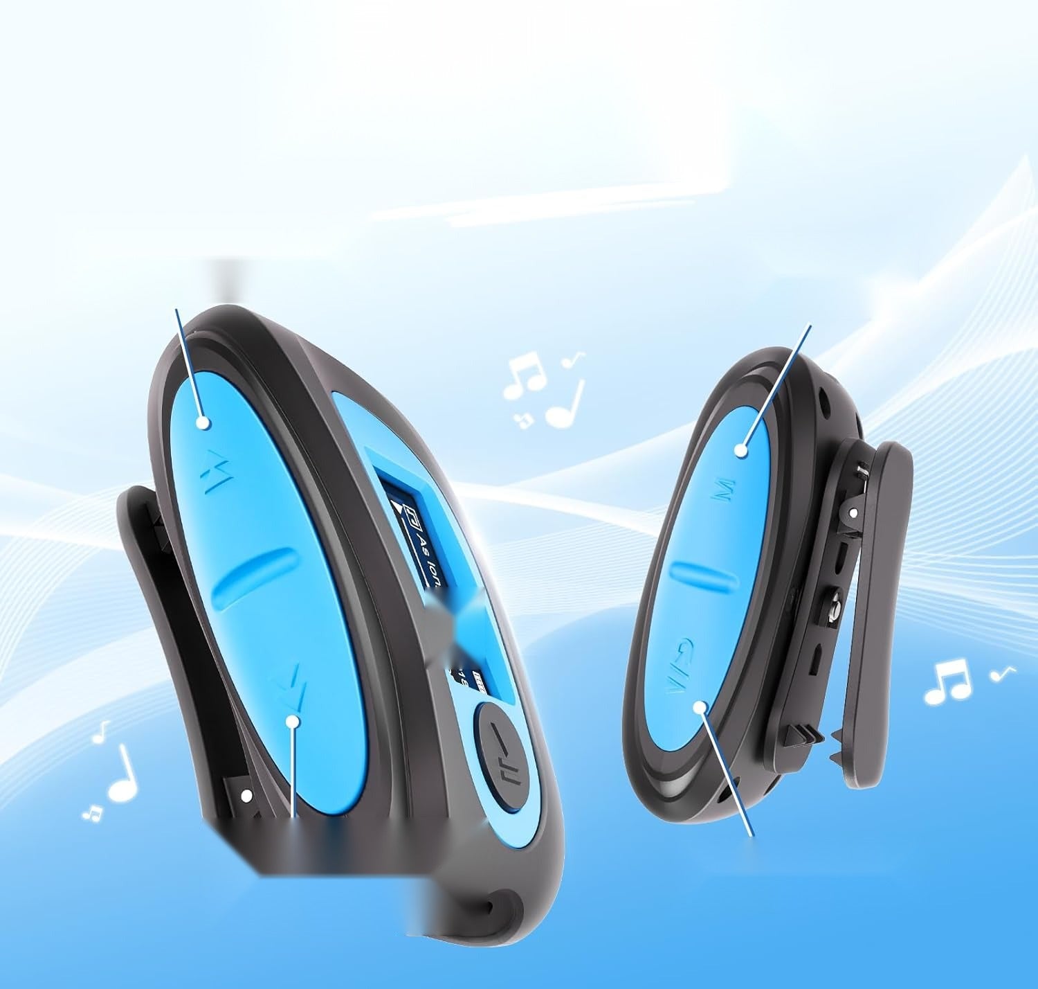 PLAYER 8GB WATERPROOF SCREEN HEADPHONES SPORTS SWIMMING SURFING Manufacturer code 5908107903239