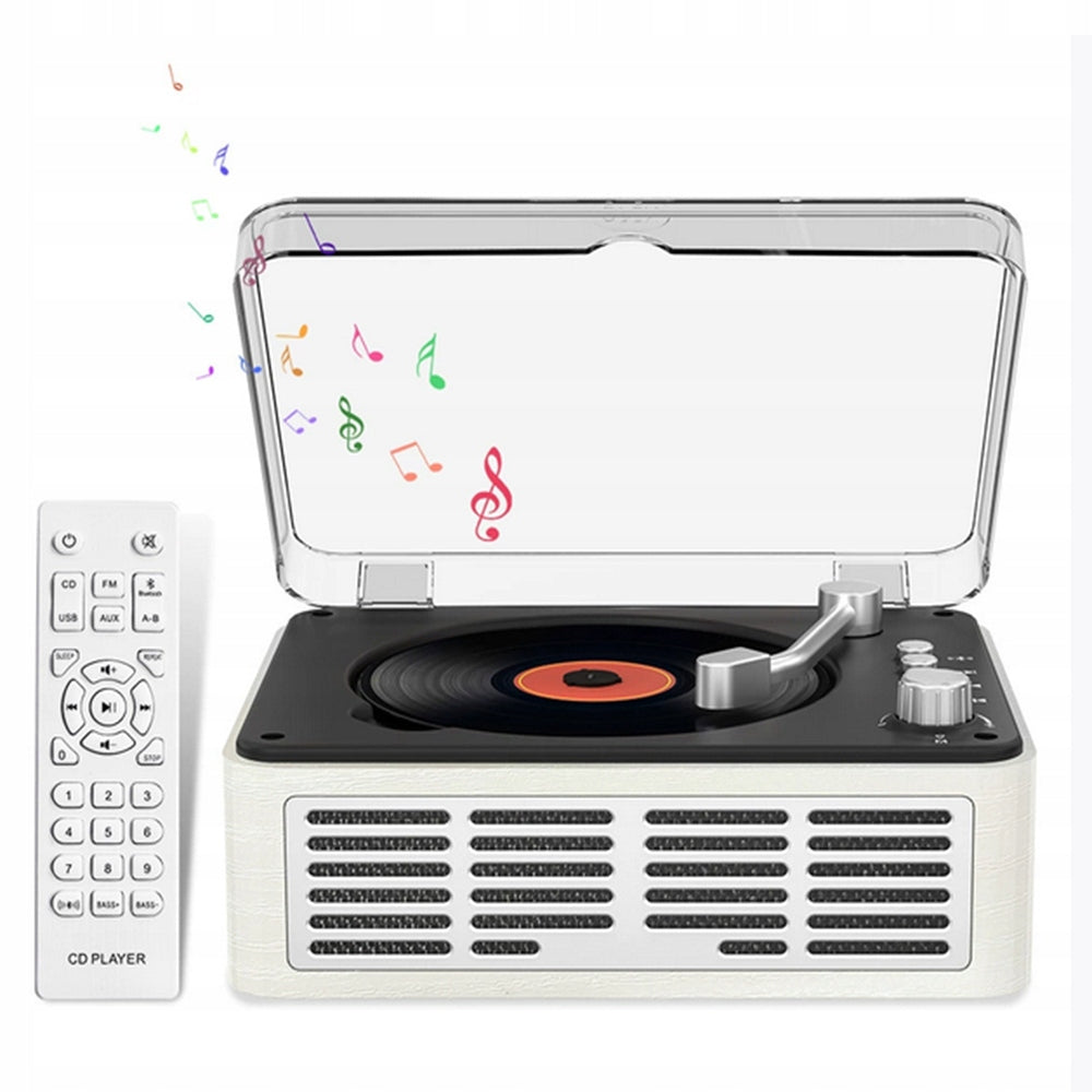 PLAYER CD PLAYER BT5.0 MP3 BUILT-IN SPEAKERS RADIO FM AUX GIFT Model ODTWARZACZ CD PRZENOŚNY