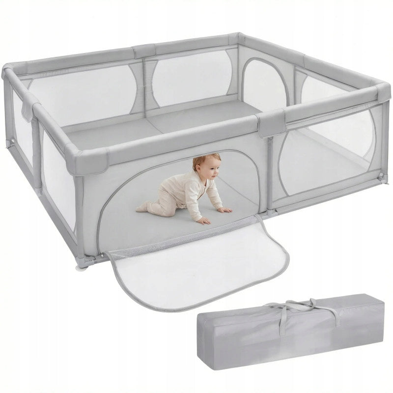 PLAYJOY CHILDREN'S PLAYPEN SQUARE TOYS DRY POOL LARGE 200X160CM