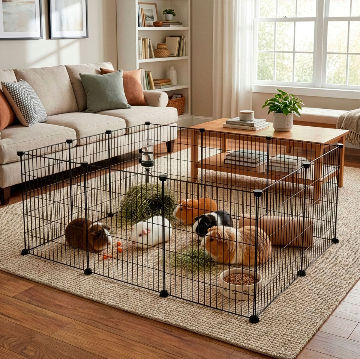 PLAYPEN CAGE CATWALK FOR DOG RABBIT ANIMAL FARMHOUSE 140x70cm LARGE FOLDING Packaging status original