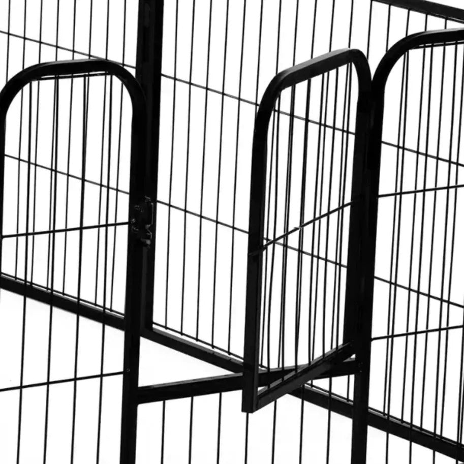 PLAYPEN CAGE MODULAR CORRAL FOR CAT DOG ANIMALS 8 panels x 80x60cm Brand NUXIE