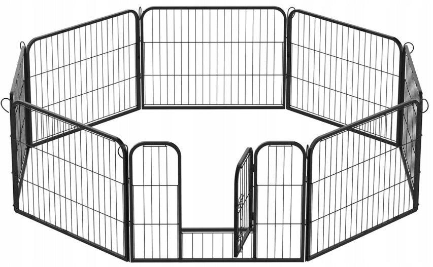 PLAYPEN ENCLOSURE Cage for Dogs and Puppies 8 panels 80x60cm 15kg Manufacturer code 8x60
