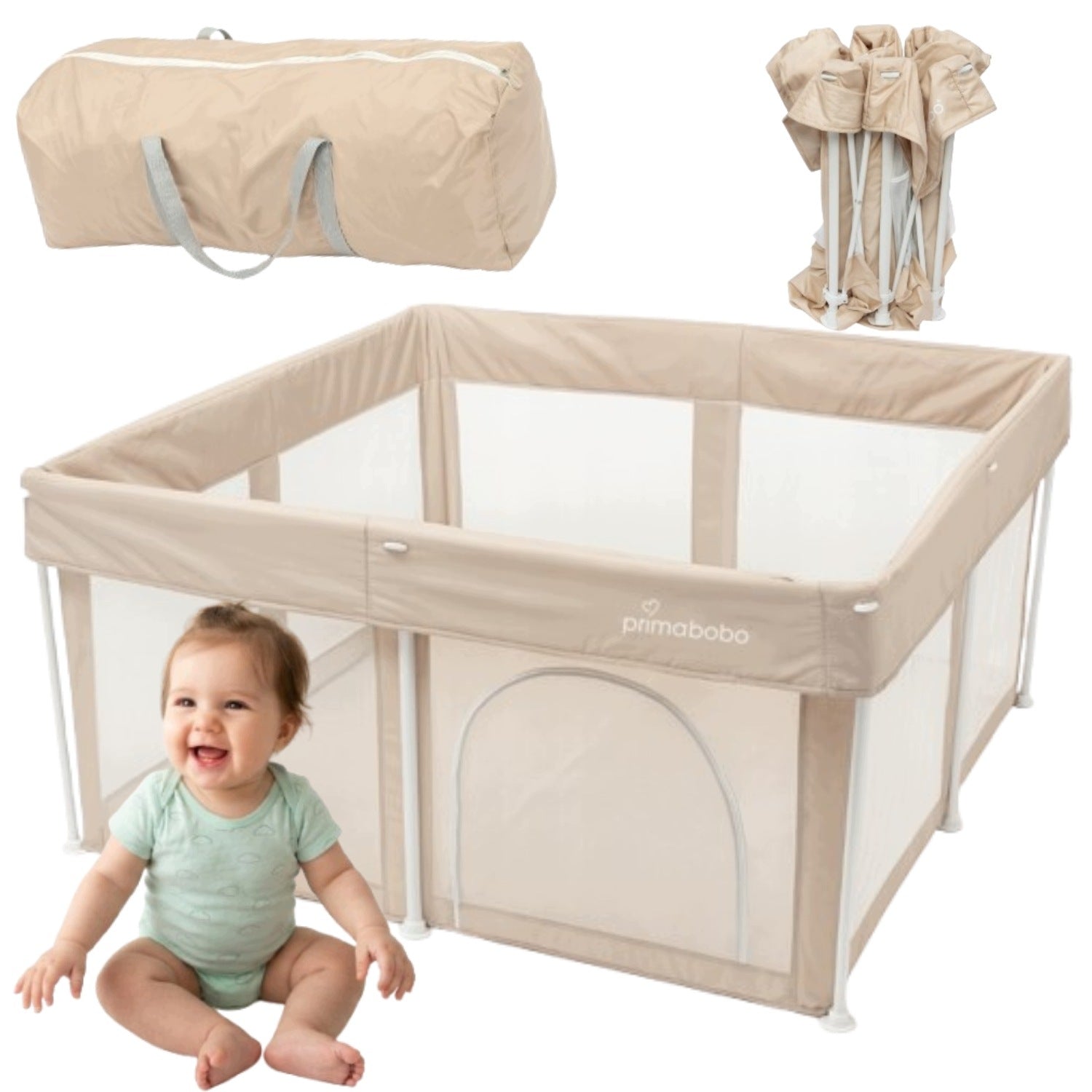 PLAYPEN FOR A CHILD FOLDED TOURIST HOME SQUARE TOYS 126X126CM