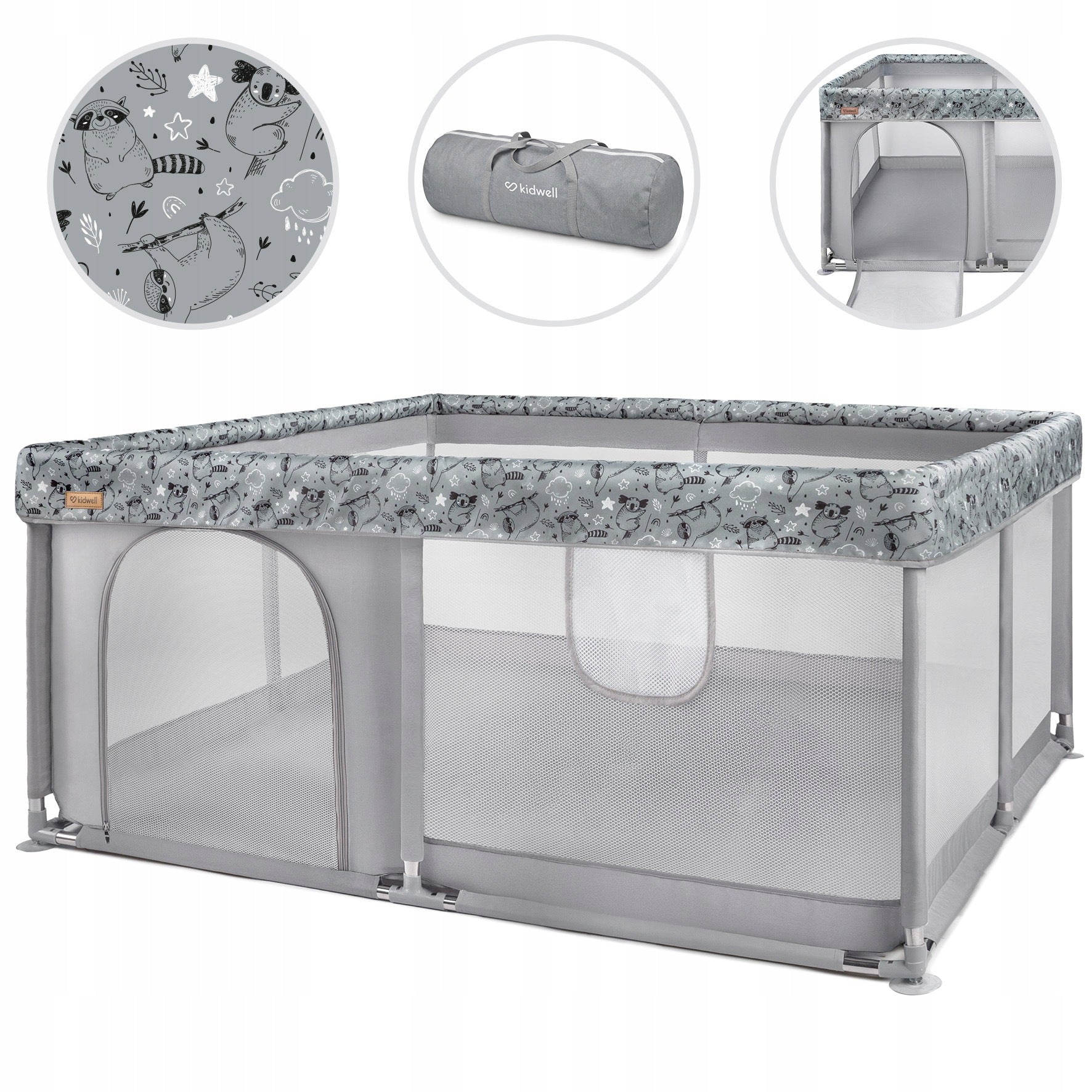 PLAYPEN FOR BABY PLAY TOYS KIDWELL FANKO ART CRIB 134 x 134 cm POOL
