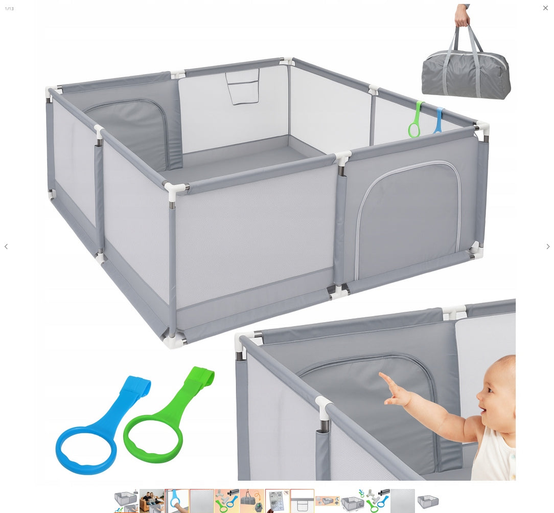 PLAYPEN FOR CHILDREN LARGE 150 X 180 CM TRAVEL WITH BAG