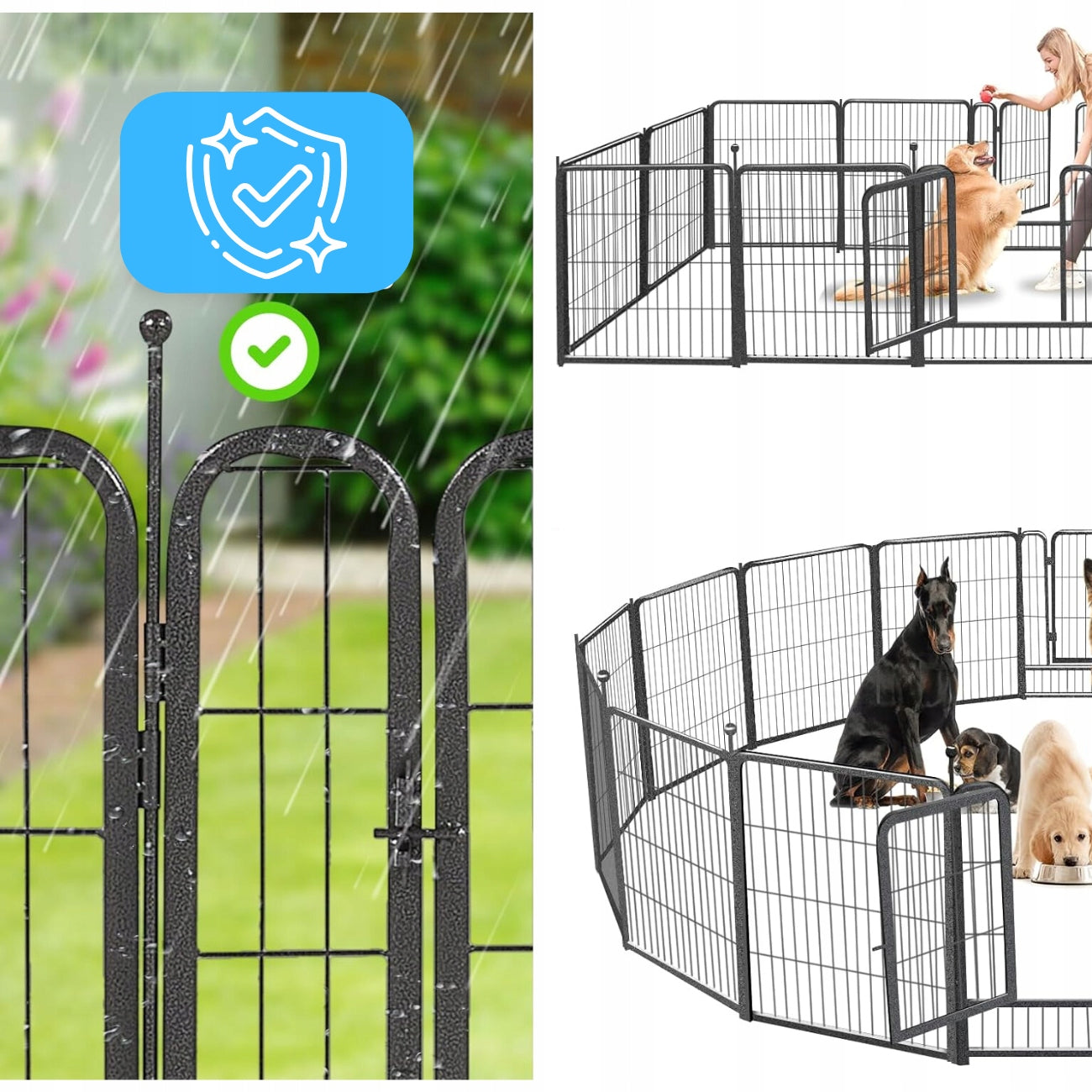 PLAYPEN Farm XXL Modular Dog Breeding Cage Catwalk Grey for Puppies Manufacturer code KP033C