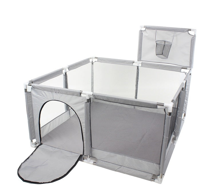 PLAYPEN GREY DRY POOL WITH BASKET SQUARE TOYS