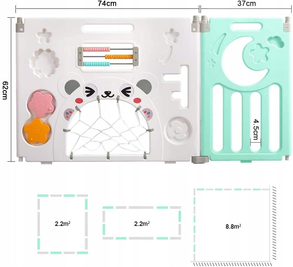 PLAYPEN HOMESTEAD FOR CHILDREN FOLDING MODULAR DRIPEX EAN (GTIN) 5907068600713