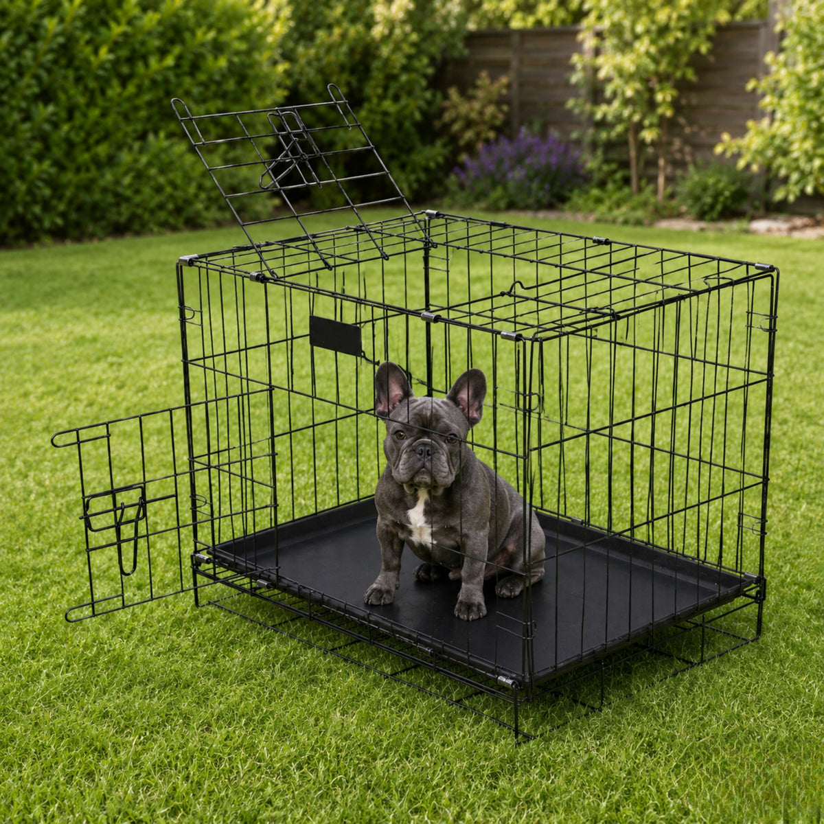 PLAYPEN KENNEL CAGE TRANSPORTER CAT ENCLOSURE FOR DOG ANIMALS BLACK 77CM Manufacturer code 4546